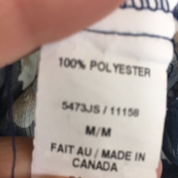 EUC Sheer V neck blouse with decorative tie at front - Picture 7 of 7